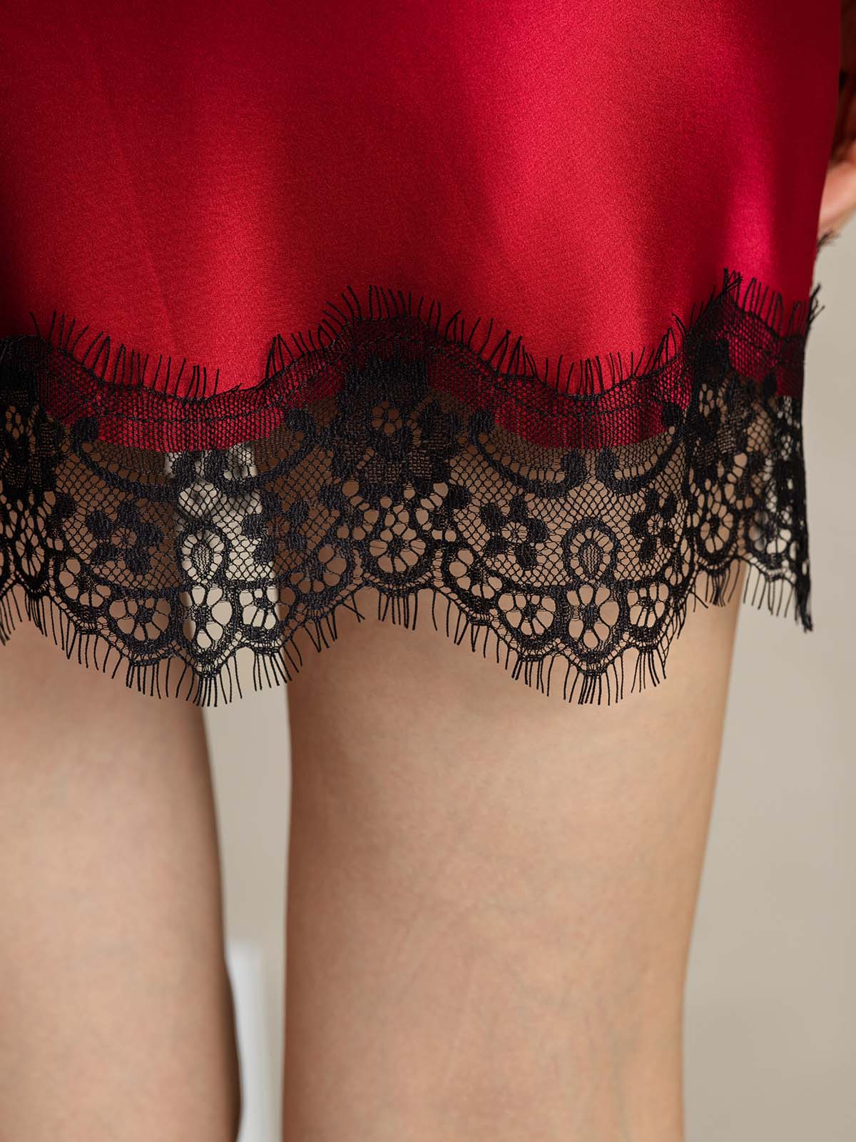 [Wine] SilkSilky-AU 19Momme Silk Skirt 005