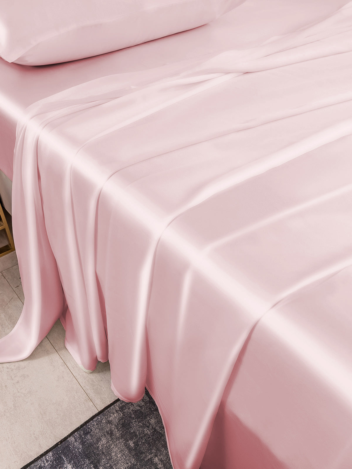 [Pink] SilkSilky-AU 19Momme Pure Silk Bedding Set 003