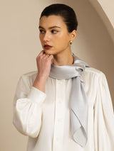 [Light Gray] SilkSilky-AU Scarf 001