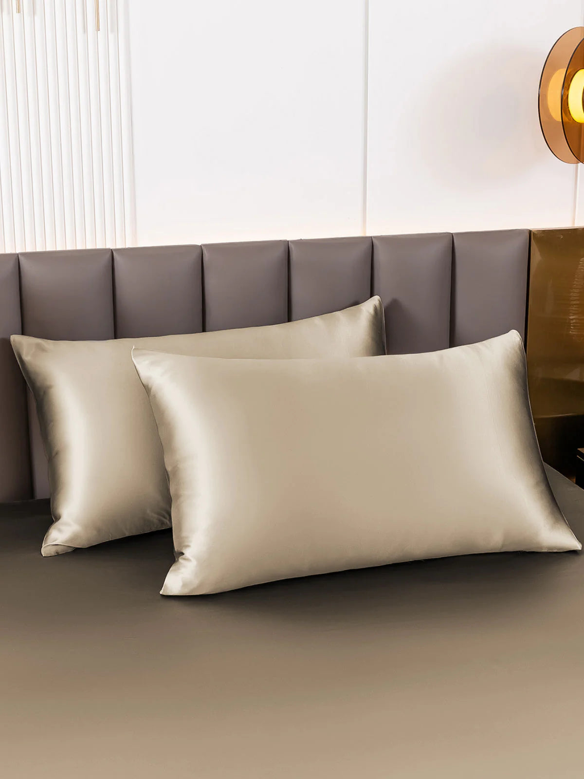 [Khaki] SilkSilky-AU 19Momme Pure Silk Pillowcase 001