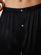 [Black] SilkSilky-AU Men's Sleep Shorts 006