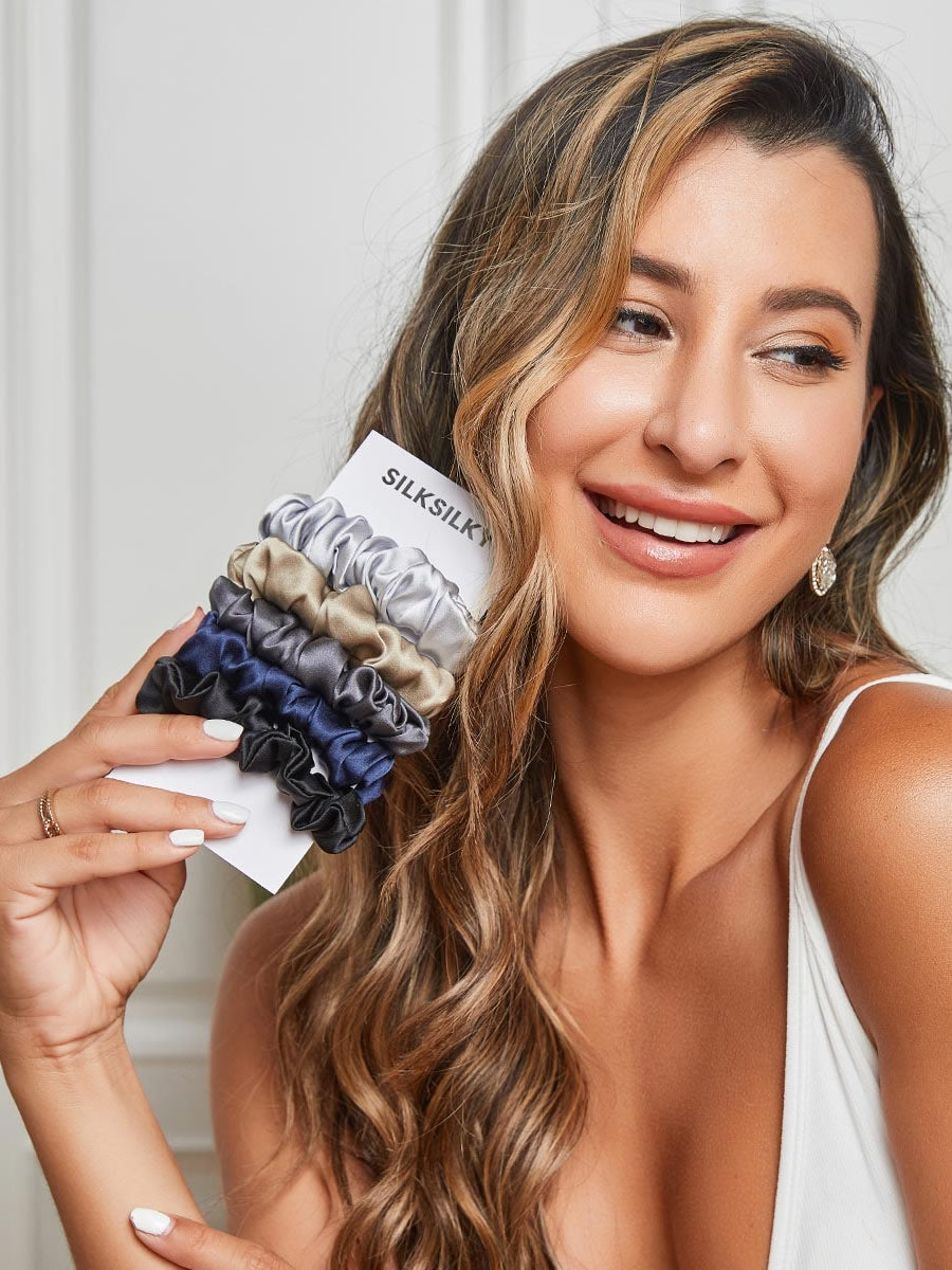 [Group2] SilkSilky-AU 19Momme Pure Silk Scrunchie 001