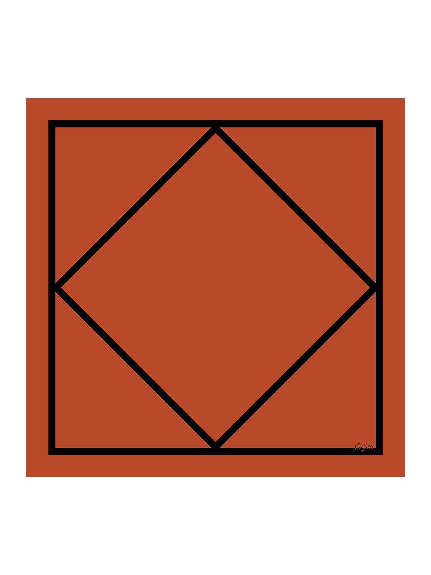 [Orange Square] SilkSilky-AU Scarf 001