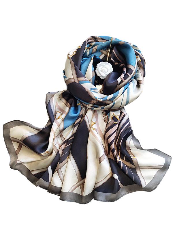 SilkSilky-AU Pure Silk Scarf P087 001