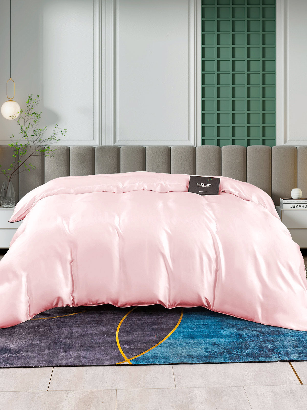 SilkSilky AU 25Momme Pure Silk Duvet Cover Pink 003