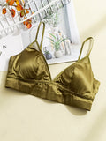 SilkSilky AU Silk Knitted Bra Green 005