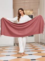 [Pale Mauve] SilkSilky-AU Wool Scarf 004