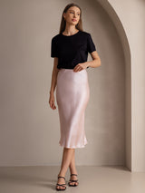 [Light Pink] SilkSilky-AU Skirt 007