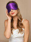 Pure Silk Solid Color Elastic Band Sleep Eye Mask