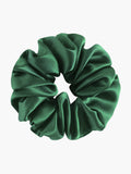 SilkSilky-AU 19Momme Pure Silk Scrunchie DarkGreen 003