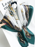 SilkSilky AU Pure Silk Scarf DarkGreen 003