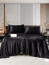 [Black] SilkSilky-AU 22Momme Pure Silk Bedding Set 001,