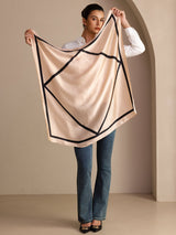 [Beige Square] SilkSilky-AU Scarf 005