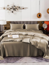 [Khaki] SilkSilky-AU 19Momme Bedding Set 004