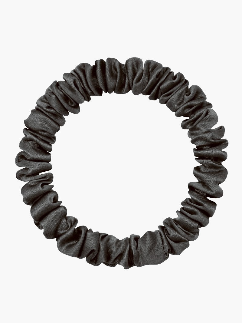 SilkSilky-AU 19Momme Pure Silk Scrunchie Black 004