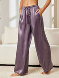 SilkSilky AU Pure Silk Womens Pants PurpleGray 003