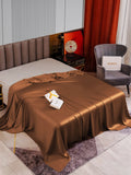 SilkSilky AU 22Momme Pure Silk Sheet Coffee 002