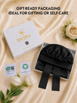 [Black] SilkSilky-AU Sleep Cap 007