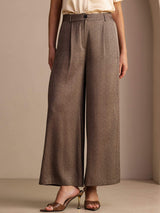 [Coffee] SilkSilky-AU Womens Pants 003