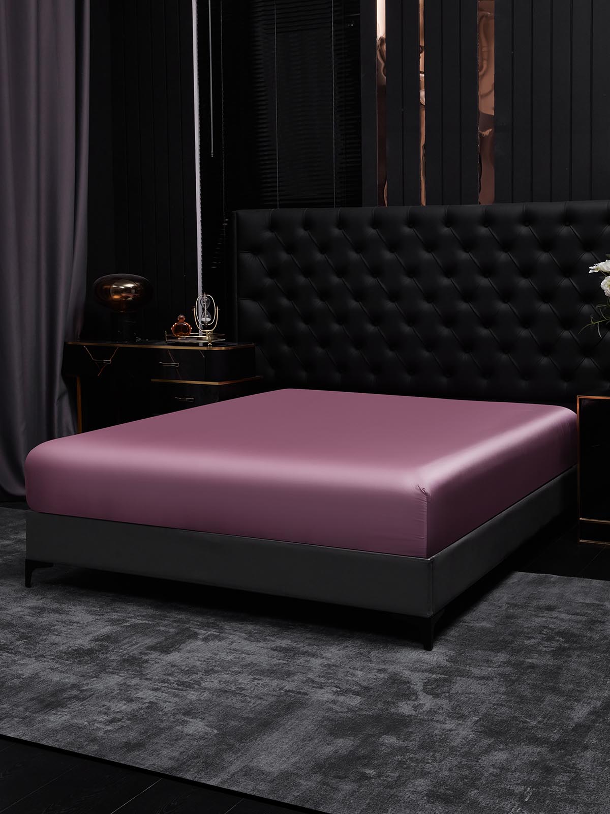 [Mauve Orchid] SilkSilky-AU 22Momme Pure Silk Sheet 002