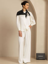 [Black] SilkSilky-AU Scarf 006