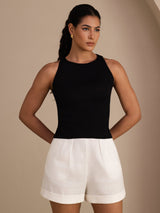 [Black] SilkSilky-AU Sleeveless Round Neck Camisole 001