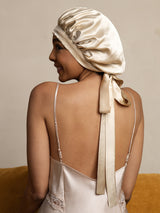 [Beige] SilkSilky-AU Sleep Cap 005