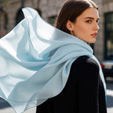 [Light Blue] SilkSilky-AU Scarf 003