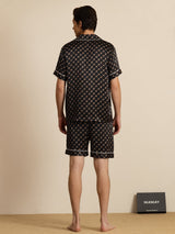 [Black Chain] SilkSilky-AU Short Sleeve Notch Collar Men's Pyjamas 002