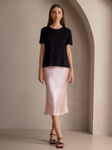[Light Pink] SilkSilky-AU Skirt 003