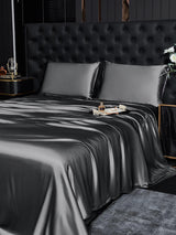 [Dark Gray] SilkSilky-AU 19Momme Bedding Set 003