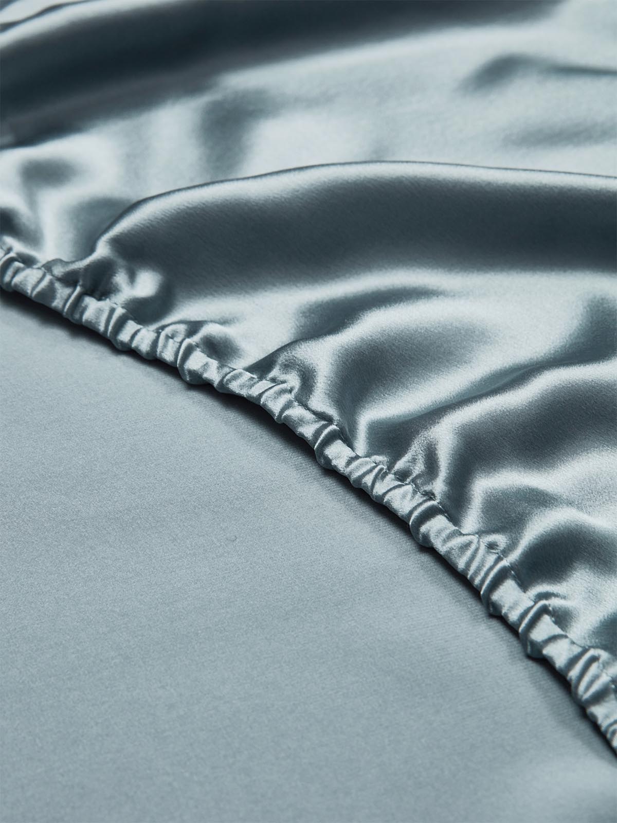 [Grayish Blue] SilkSilky-AU 22Momme Bedding Set 004