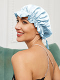 SilkSilky AU Pure Silk Sleep Cap LightBlue 003