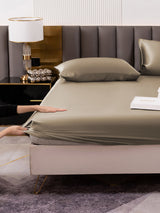[Khaki] SilkSilky-AU 19Momme Bedding Set 006