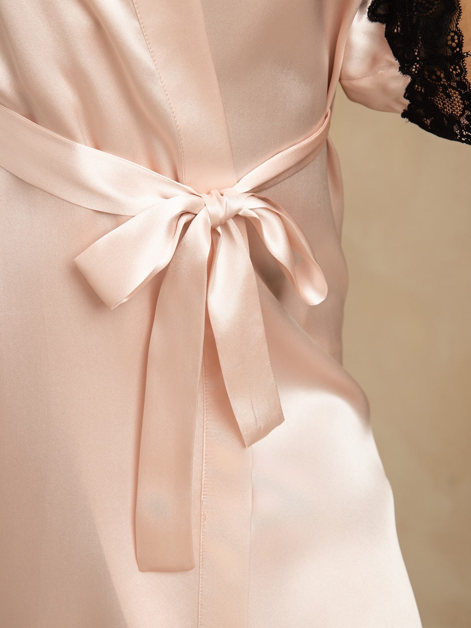 [Pink] SilkSilky-AU Pure Silk Womens Robe 006