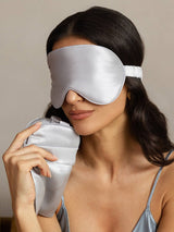 [Silver] SilkSilky-AU Sleep Mask 006