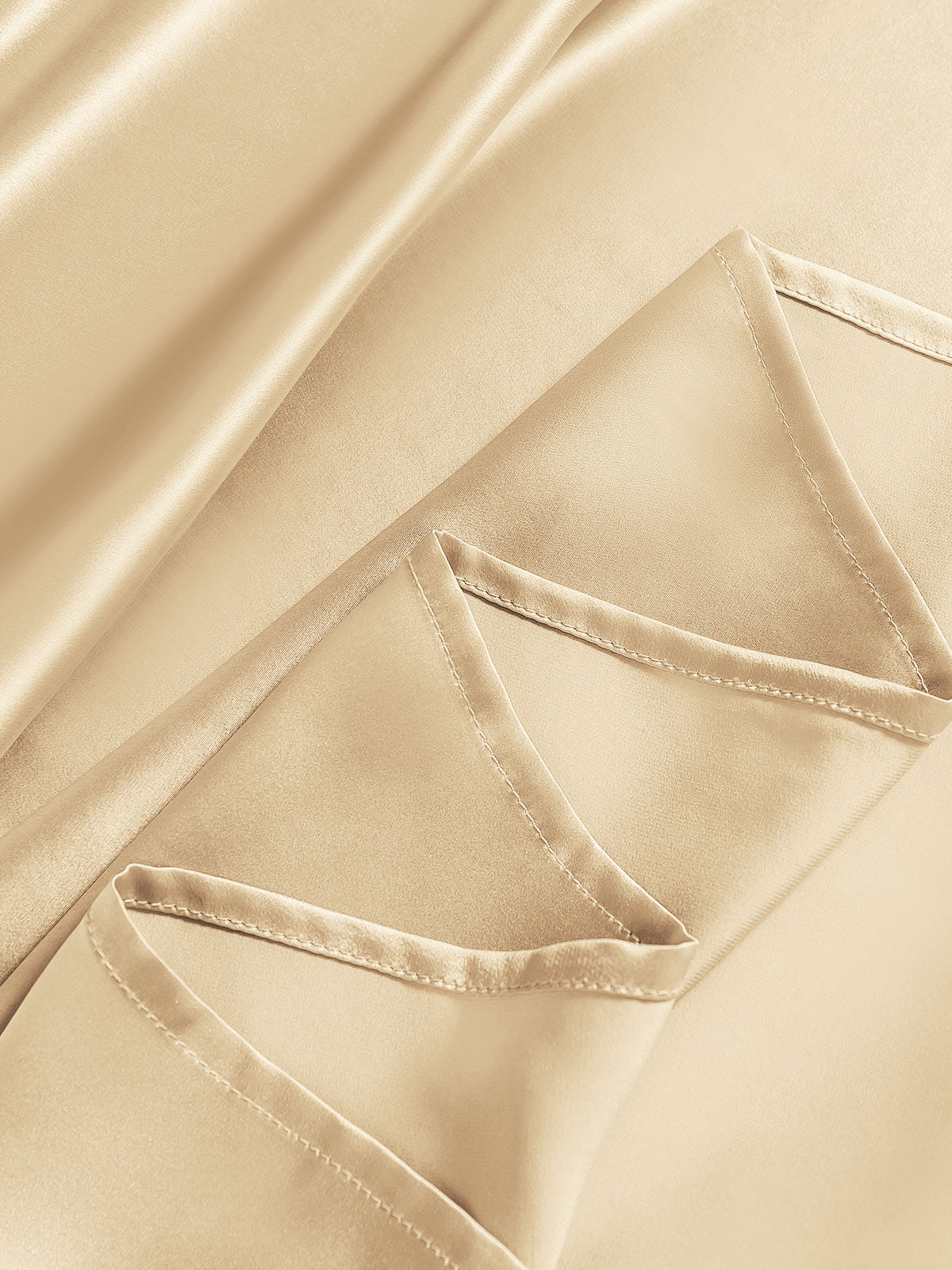[Beige] SilkSilky-AU 22Momme Pure Silk Bedding Set 006
