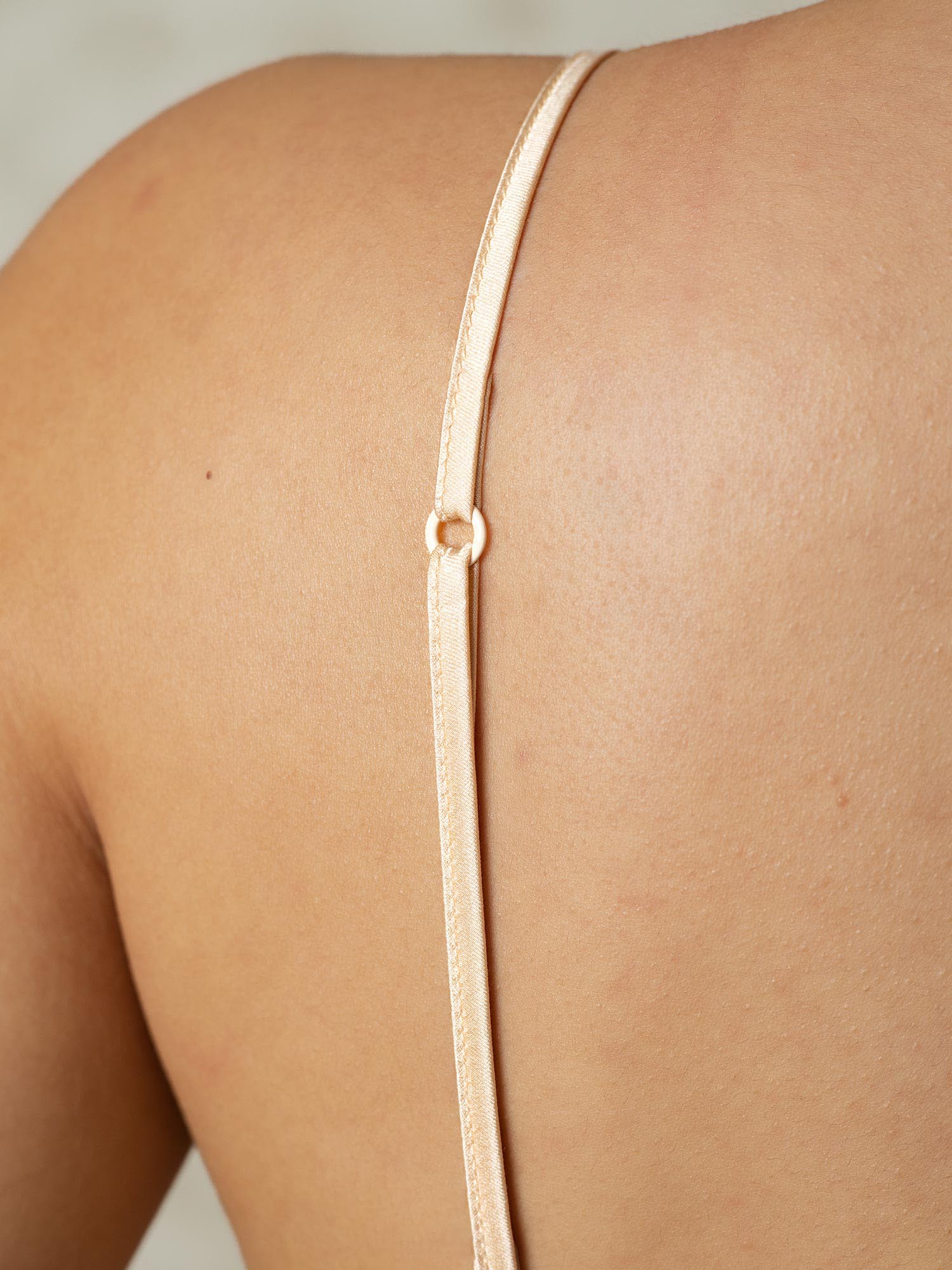 [Tan] SilkSilky-AU Silk Knitted Bra 005