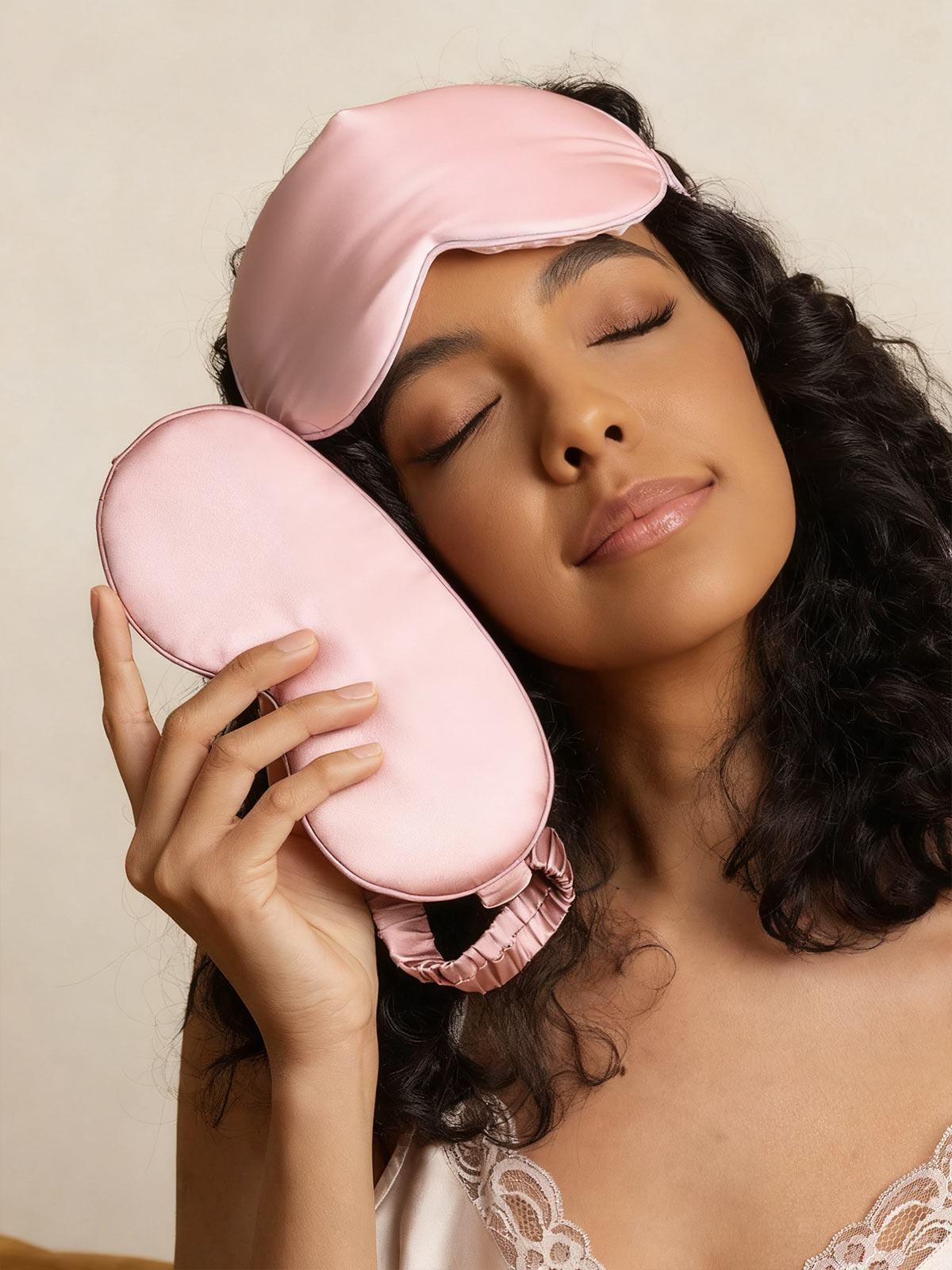 [Pale Mauve] SilkSilky-AU Pure Silk Eye Mask 005