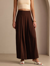 [Coffee] SilkSilky-AU Womens Pants 003