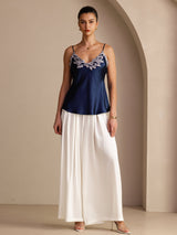 [Dark Blue] SilkSilky-AU Sleeveless V Neck Camisole 006