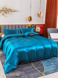 SilkSilky AU 19Momme Pure Silk Bedding Set Teal 004