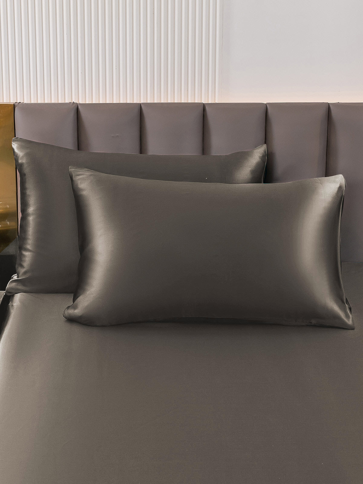 SilkSilky AU 30Momme Pure Silk Pillowcase DarkGray 001