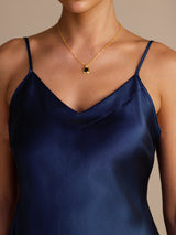 [Dark Blue] SilkSilky-AU Sleeveless V Neck Camisole 003