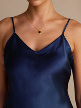 [Dark Blue] SilkSilky-AU Sleeveless V Neck Camisole 003