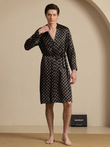 [Black Chain] SilkSilky-AU Long Sleeve Mens Robe 008