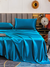 [Teal] SilkSilky-AU 19Momme Bedding Set 006
