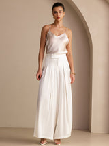 [Beige] SilkSilky-AU Sleeveless V Neck Camisole 006