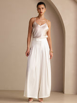 [Beige] SilkSilky-AU Sleeveless V Neck Camisole 006