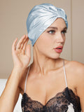 SilkSilky AU Pure Silk Sleep Cap LightBlue 003